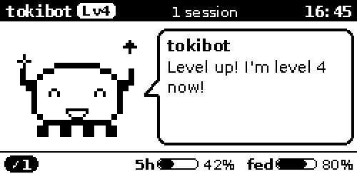 levelup: a new level reached