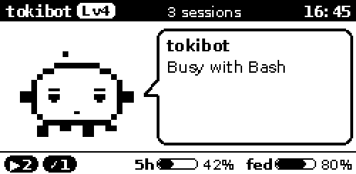 working: prompt sent, tools running